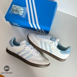 Giày Adidas Samba OG ‘White Halo Blue’ Like Auth 03