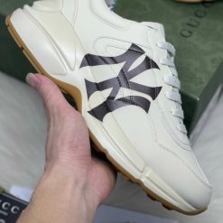 Giày G.U.C.C.I Wmns Rhyton Leather Sneaker 'New York Yankees' Like Auth 04