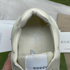Giày G.U.C.C.I Wmns Rhyton Leather Sneaker Trơn Like Auth 07