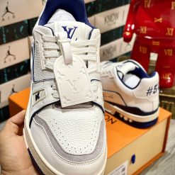 Giày Louis Vuitton LV Trainer #54 Black White Signature Best Quality 08
