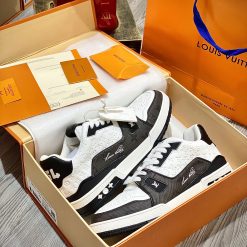 Giày Louis Vuitton LV Trainer #54 White Black Signature Best Quality 05