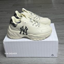 Giày MLB BigBall Chunky Diamond Monogram New York Yankees Black Best Quality 01