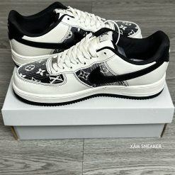 Giày Nike Air Force 1 Low Louis Vuitton ‘Beige Black’ Like Auth 04