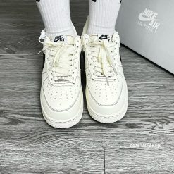 Giày Nike Air Force 1 Low 'White Black' Outline Like Auth 09