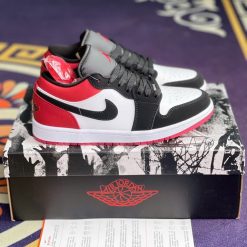Giày Nike Air Jordan 1 Low 'Black Toe 2025' Like Auth 01