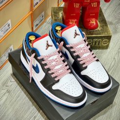 Giày Nike Air Jordan 1 Low 'Blue Sashiko' Like Auth 05