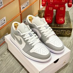 Giày Nike Air Jordan 1 Low 'Grey Wolf' Like Auth 03