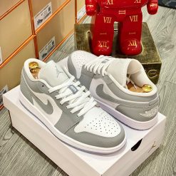 Giày Nike Air Jordan 1 Low 'Grey Wolf' Like Auth 04