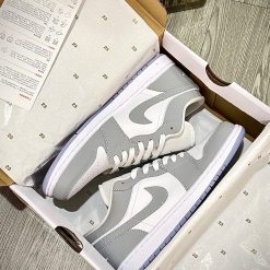 Giày Nike Air Jordan 1 Low 'Grey Wolf' Like Auth 05