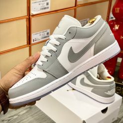 Giày Nike Air Jordan 1 Low 'Grey Wolf' Like Auth 09