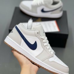 Giày Nike Air Jordan 1 Low 'Midnight Navy Neutral Grey' Like Auth 03