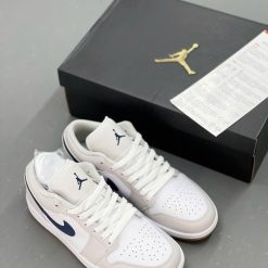 Giày Nike Air Jordan 1 Low 'Midnight Navy Neutral Grey' Like Auth 08