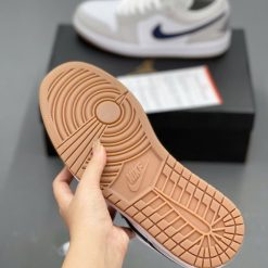 Giày Nike Air Jordan 1 Low 'Midnight Navy Neutral Grey' Like Auth 09