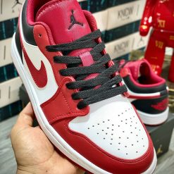 Giày Nike Air Jordan 1 Low 'Reverse Black Toe' Like Auth 06
