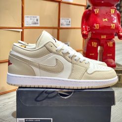 Giày Nike Air Jordan 1 Low SE “Heavy Tan Leather” Like Auth 01