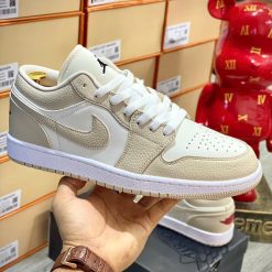 Giày Nike Air Jordan 1 Low SE “Heavy Tan Leather” Like Auth 04
