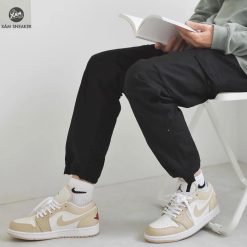Giày Nike Air Jordan 1 Low SE “Heavy Tan Leather” Like Auth 13