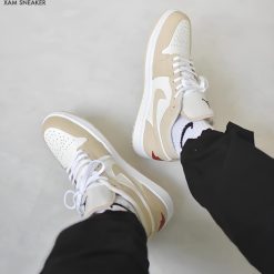 Giày Nike Air Jordan 1 Low SE “Heavy Tan Leather” Like Auth 14
