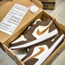 Giày Nike Air Jordan 1 Low SE Light Olive Like Auth 02