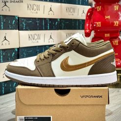 Giày Nike Air Jordan 1 Low SE Light Olive Like Auth 04