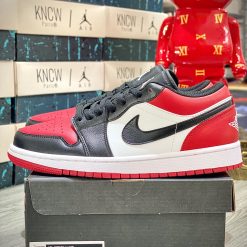 Giày Nike Air Jordan 1 Low ‘Bred Toe’ Like Auth 01