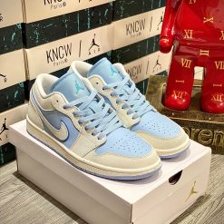 Giày Nike Air Jordan 1 Low ‘Ice Blue’ Like Auth 02
