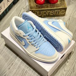 Giày Nike Air Jordan 1 Low ‘Ice Blue’ Like Auth 03