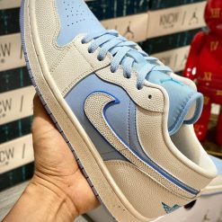 Giày Nike Air Jordan 1 Low ‘Ice Blue’ Like Auth 11