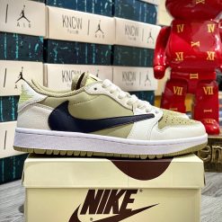 Giày Nike Air Jordan 1 Retro Low 'Golf' Travis Scott Neutral Olive Like Auth 01