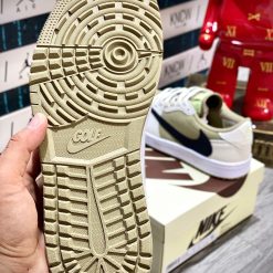 Giày Nike Air Jordan 1 Retro Low 'Golf' Travis Scott Neutral Olive Like Auth 07