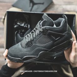 Giày Nike Air Jordan 4 Retro ‘Black Cat’ Like Auth