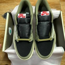 Giày Nike Travis Scott X Air Jordan 1 Low ‘Black Olive’ Best Quality 02