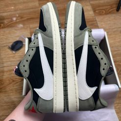 Giày Nike Travis Scott X Air Jordan 1 Low ‘Black Olive’ Best Quality 03