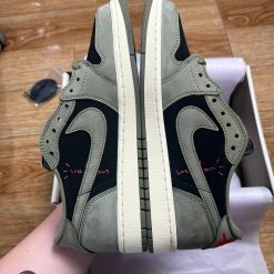 Giày Nike Travis Scott X Air Jordan 1 Low ‘Black Olive’ Best Quality 04