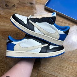 Giày Nike Travis Scott X Air Jordan 1 Low ‘Fragment Blue’ Best Quality 01