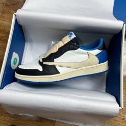 Giày Nike Travis Scott X Air Jordan 1 Low ‘Fragment Blue’ Best Quality 03