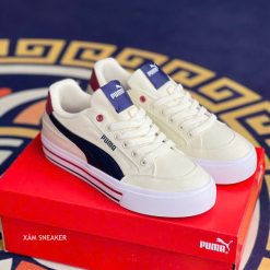 Giày Puma Court Classic Classic Vulcanized Formstrip 'White Blue' Like Auth 03