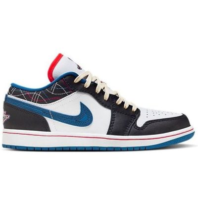 Jordan-1-Low-White-Industrial-Blue-Siren-Red