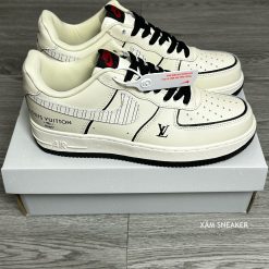 Nike Air Force 1 Low Louis Vuitton 'Beige Black' Like Auth 01