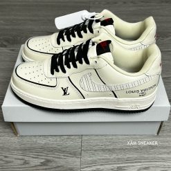 Nike Air Force 1 Low Louis Vuitton 'Beige Black' Like Auth 03