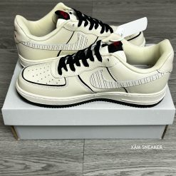 Nike Air Force 1 Low Louis Vuitton 'Beige Black' Like Auth 04