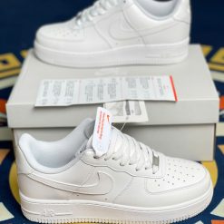 Nike Air Forcre 1 Low All White Like Auth