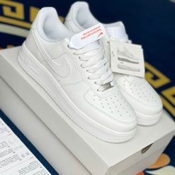 Nike Air Forcre 1 Low All White Like Auth (4)