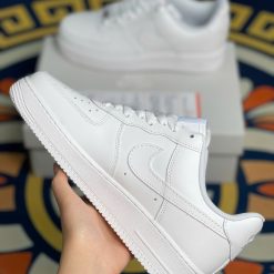 Nike Air Forcre 1 Low All White Like Auth (6)