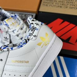 Giày Adidas Superstar  Gót Hoa Siêu cấp