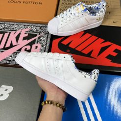 Giày Adidas Superstar  Gót Hoa Siêu cấp