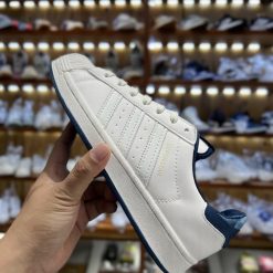 Giày Adidas Superstar Trắng Gót Xanh Siêu cấp