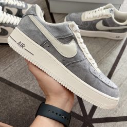 Giày Nike Air Force 1 White Brown Siêu Cấp