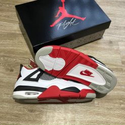 Giày Jordan 4 Retro Fire Red Siêu Cấp