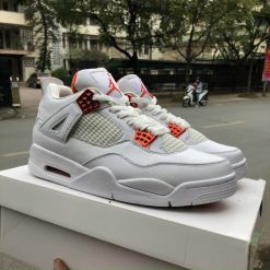 Giày Jordan 4 Retro White Red Siêu Cấp